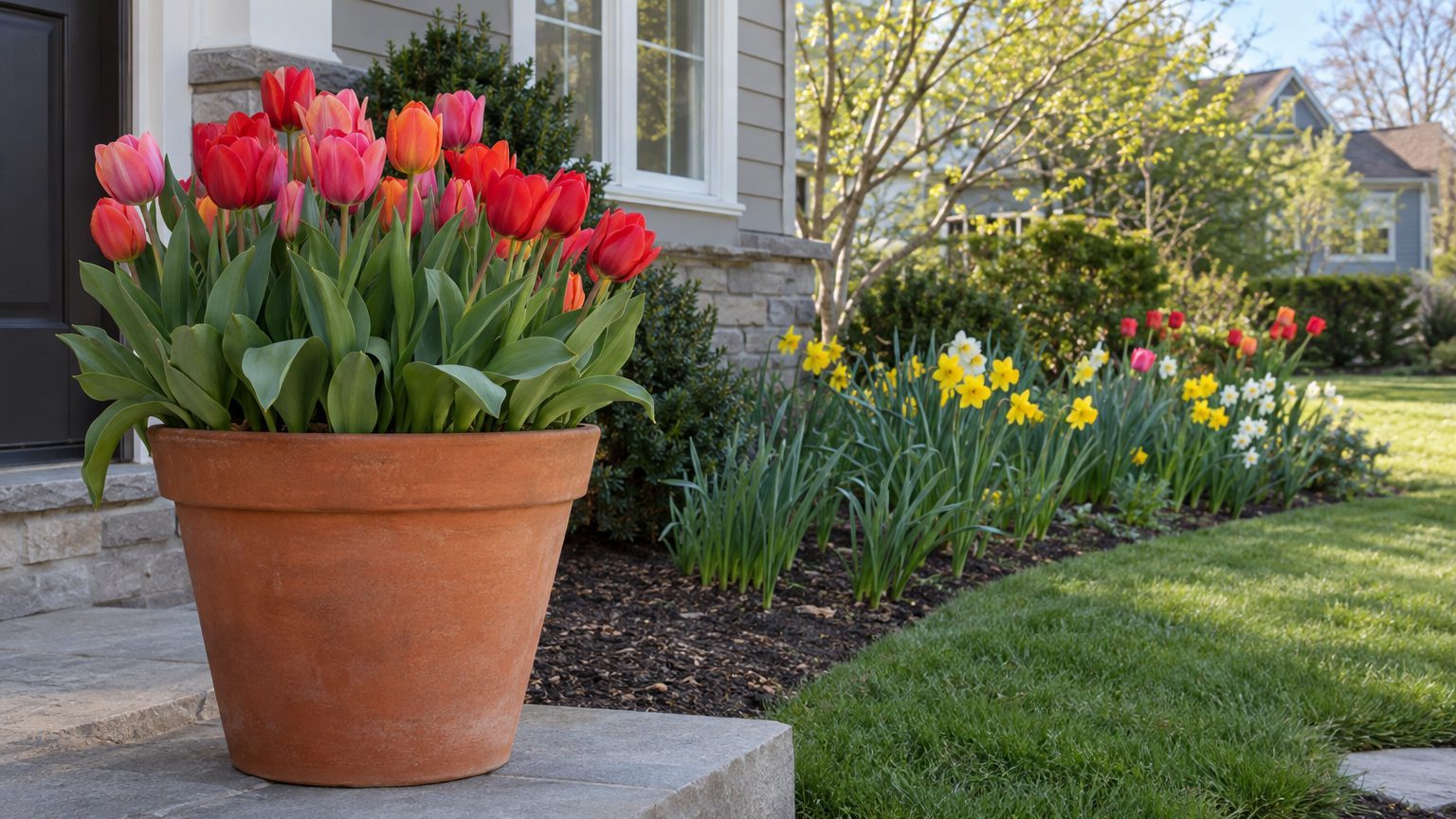 Planting Spring Bulbs in Pots and Containers