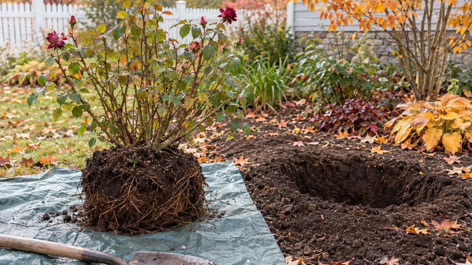 When to Move a Rose Bush, and How to Transplant It